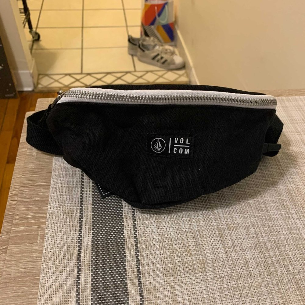 Volcom Black Fanny Pack
